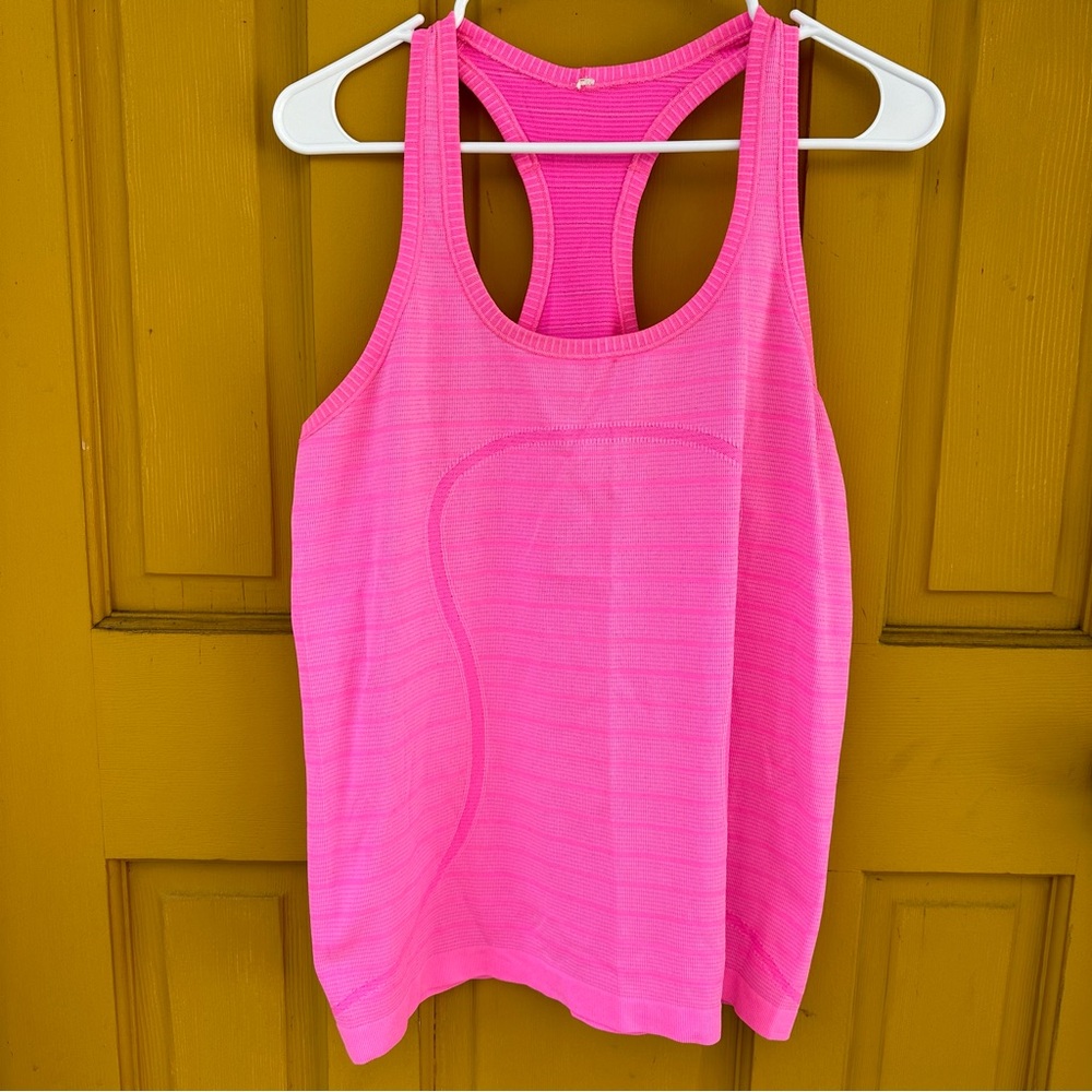 Lululemon racerback tank in hot pink